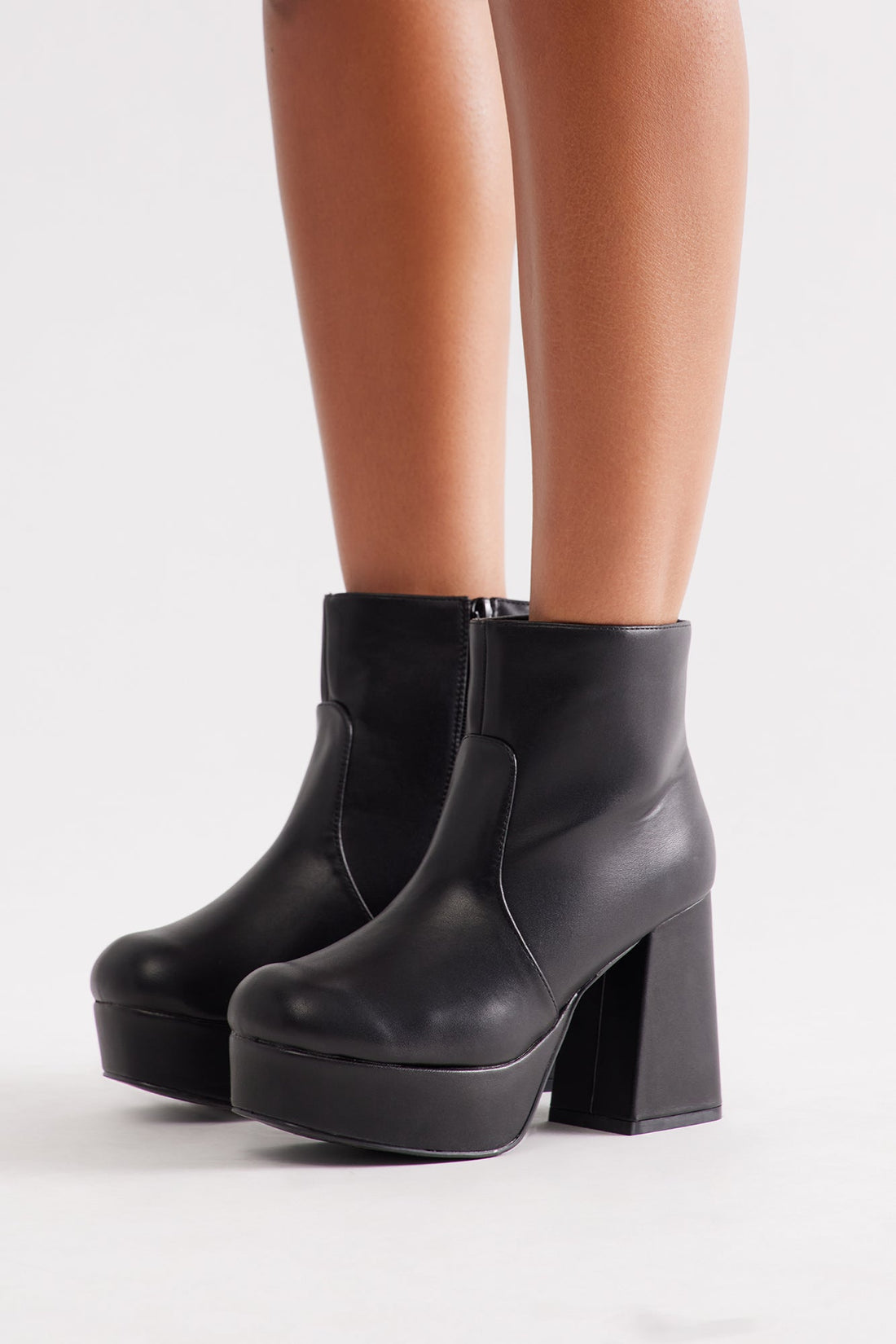 Rune Platform Booties - Black
