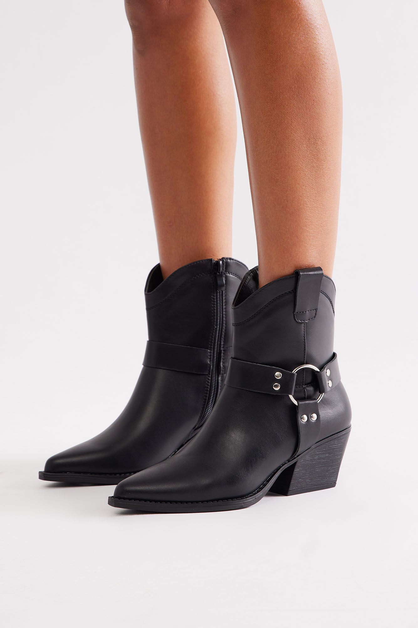 Elke Hardware Booties - Black