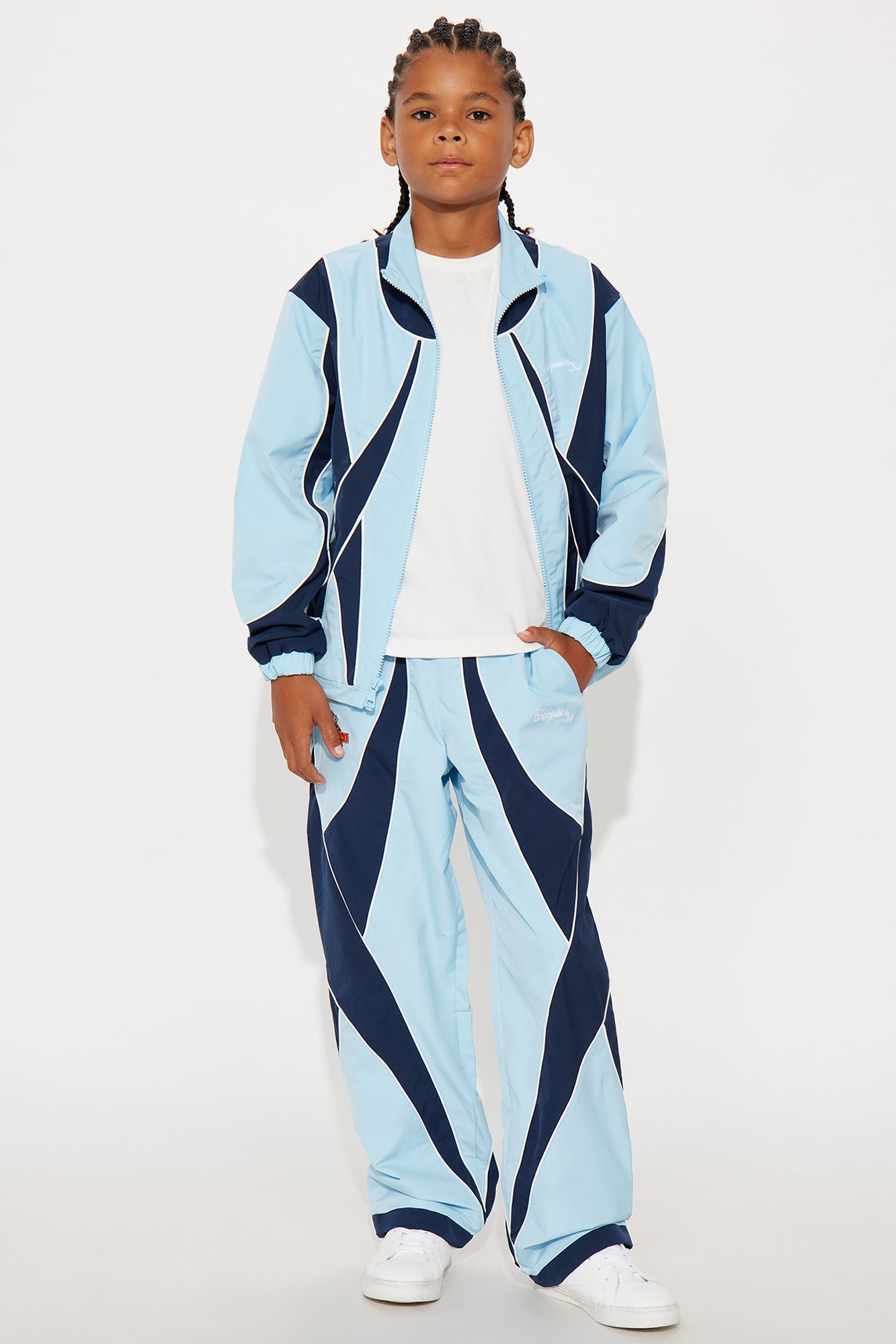 Mini International Champions Color Blocked Windbreaker Jacket - Blue/combo