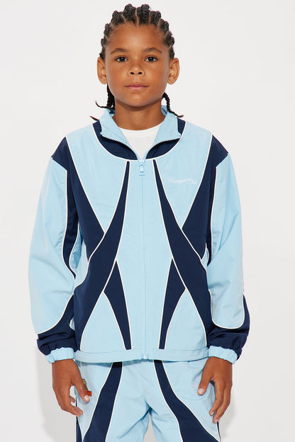 Mini International Champions Color Blocked Windbreaker Jacket - Blue/combo