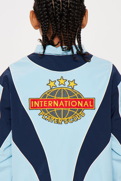 Mini International Champions Color Blocked Windbreaker Jacket - Blue/combo