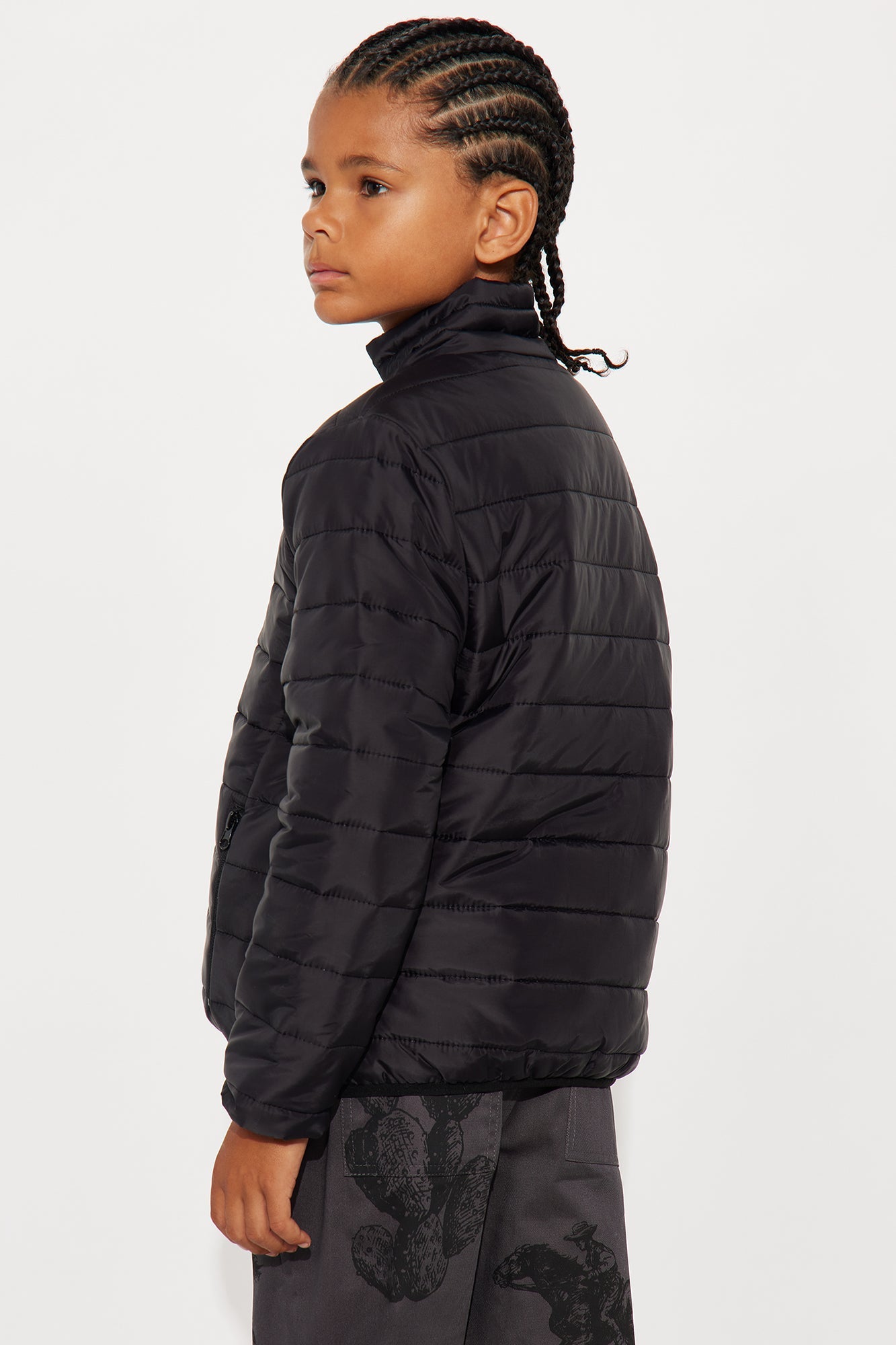 Mini Wesley Packable Puffer Jacket - Black