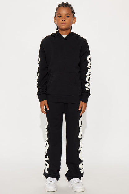 Mini Order And Chaos Sweatpants - Black