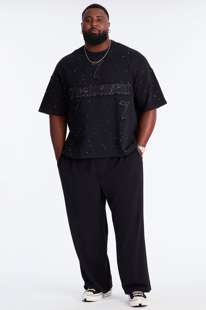 Relaxed Heavensent 777 Short Sleeve Tee - Black Wash