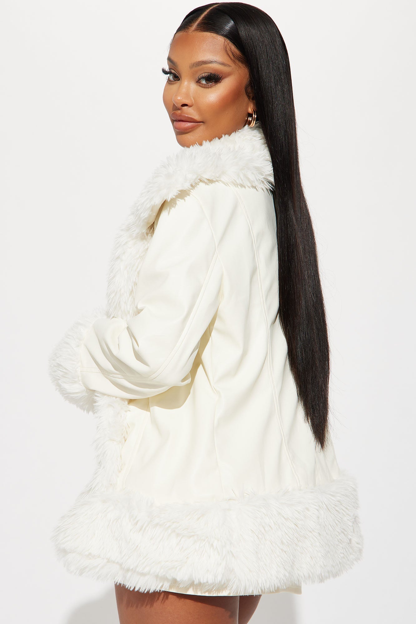 Farrah Micro Mini Skirt Set - Cream