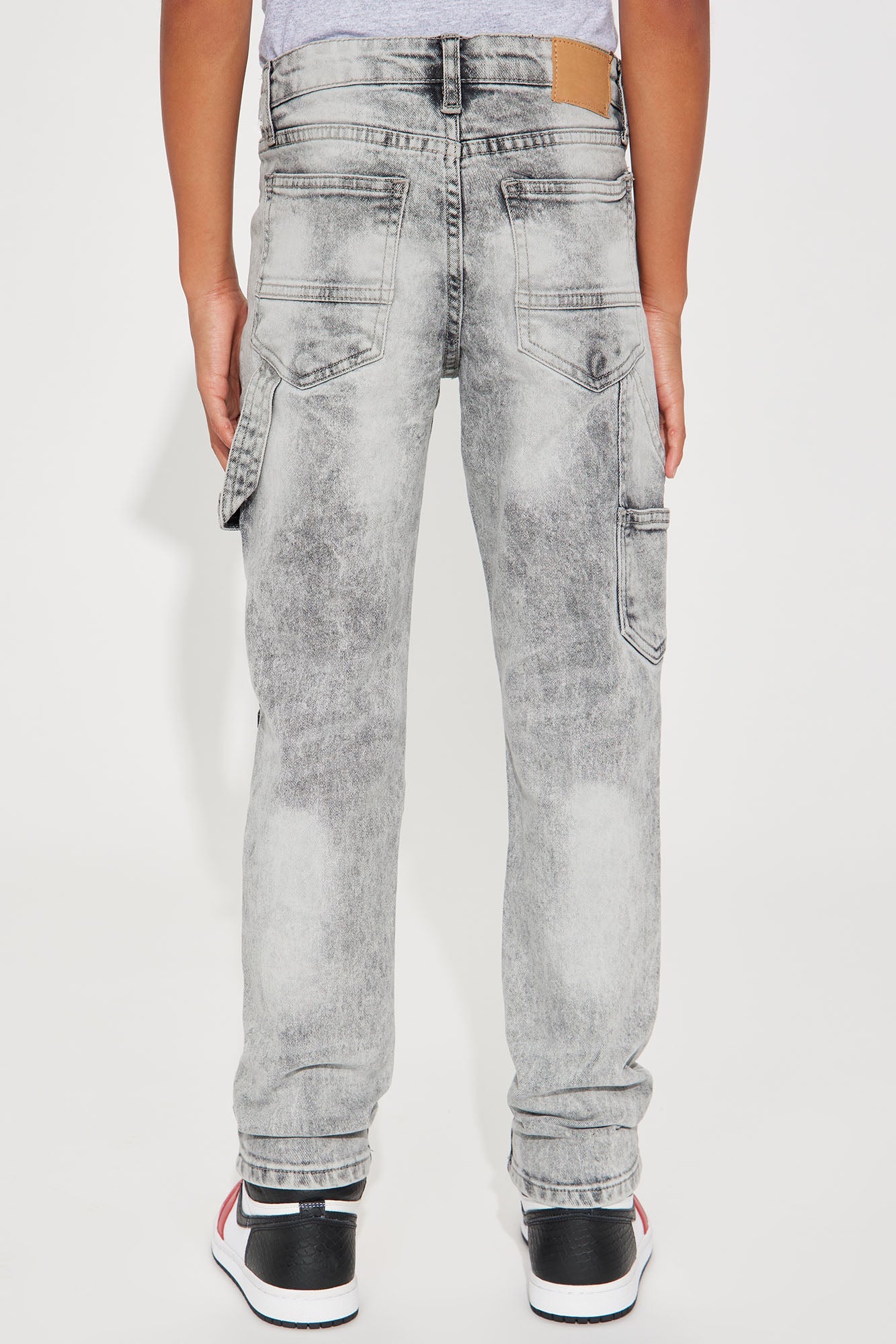 Mini Money Chasers Moto Skinny Jeans - Black Wash
