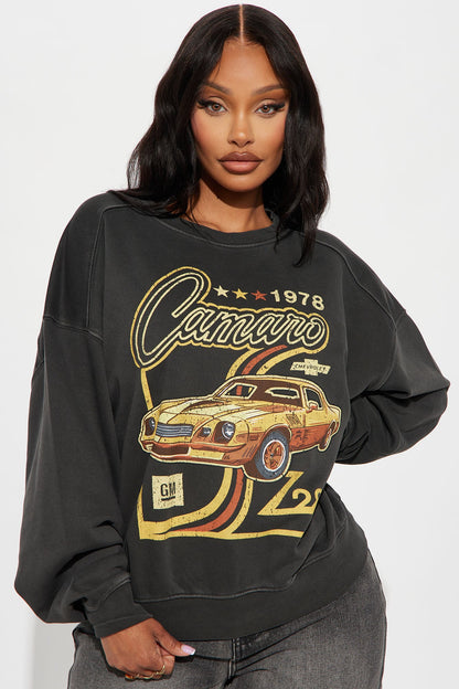 Camaro 1978 Crew Neck Sweatshirt - Black Wash
