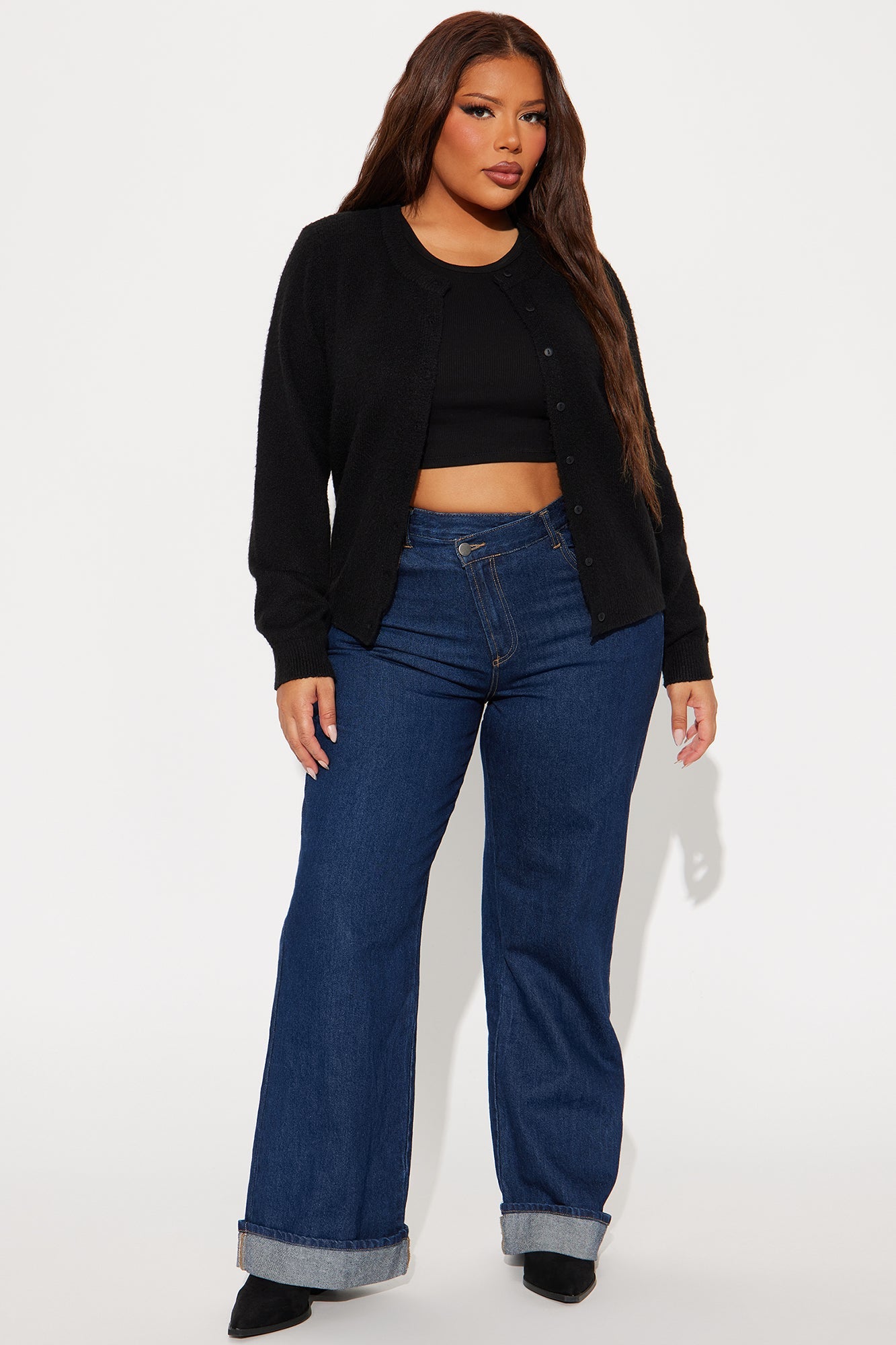 Simple Life Cardigan - Black