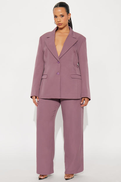 Kendall High Rise Trouser Pant - Orchid