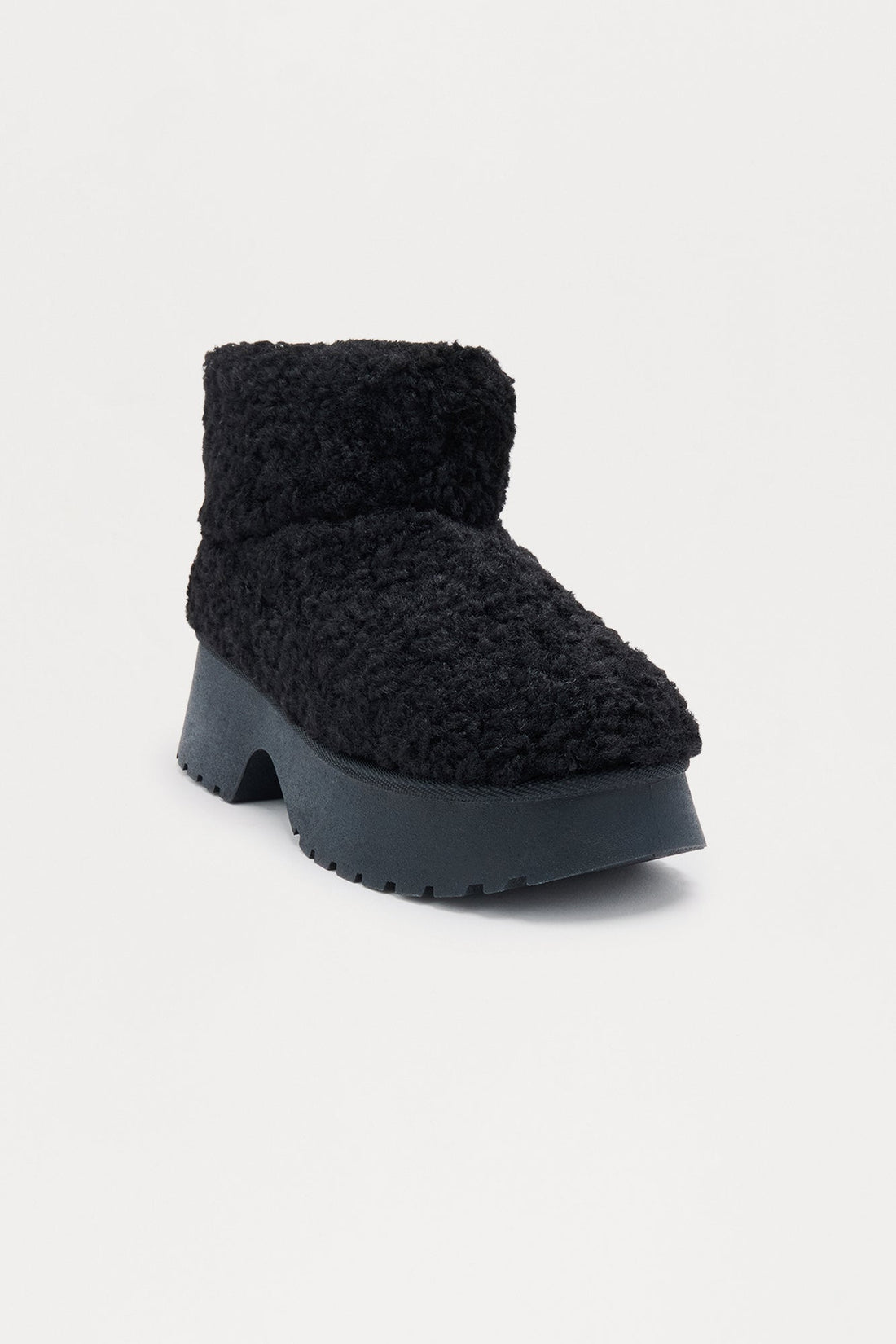 Ski Lodge Platform Booties - Black
