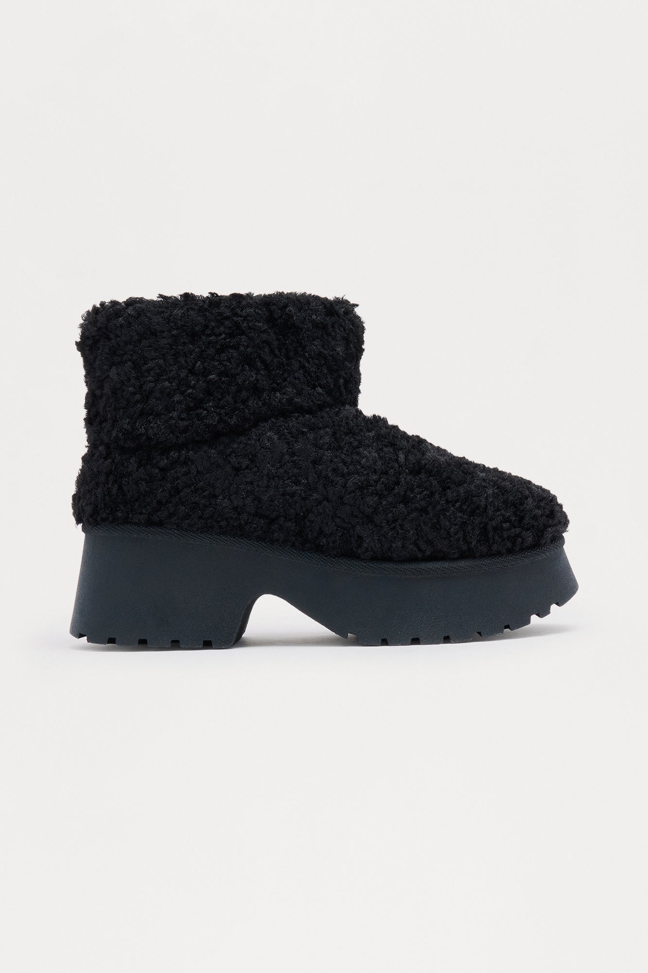 Ski Lodge Platform Booties - Black