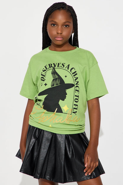 Mini Wicked Make Your Own Magic Short Sleeve Tee - Green