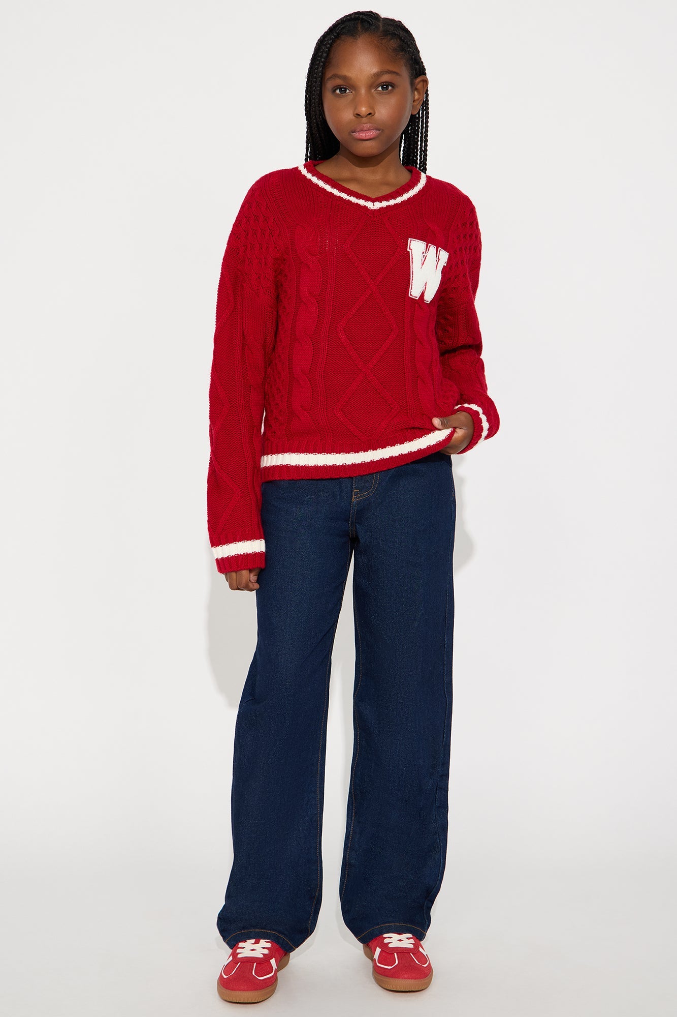 Mini Born A Star Wide Leg Jeans - Dark Wash