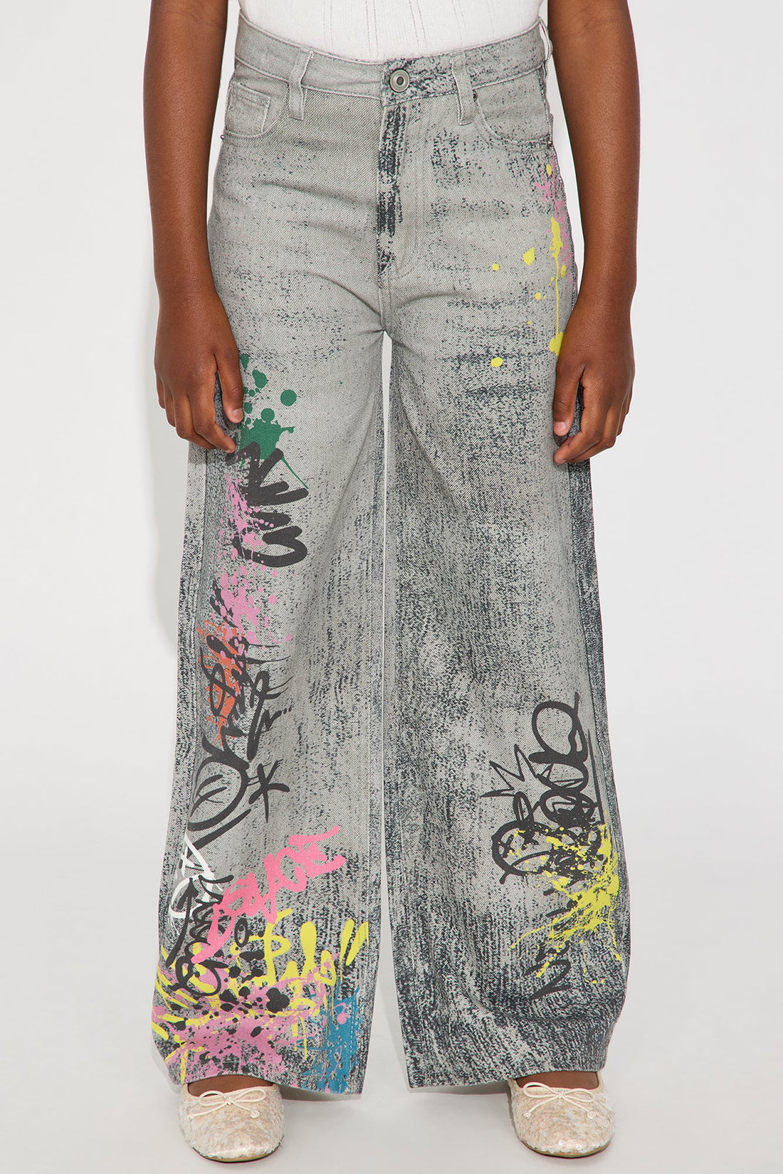 Mini Express Yourself Graffiti Jeans - Black Wash