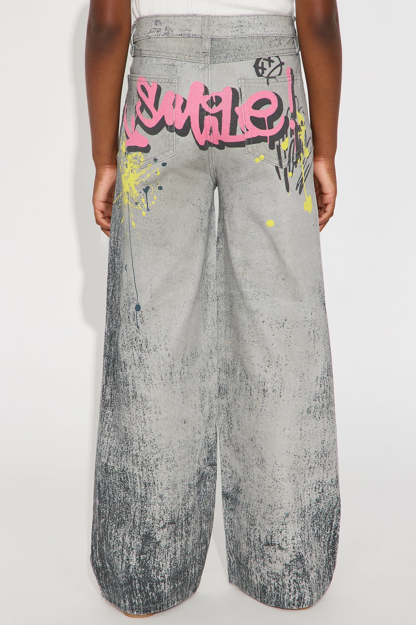 Mini Express Yourself Graffiti Jeans - Black Wash