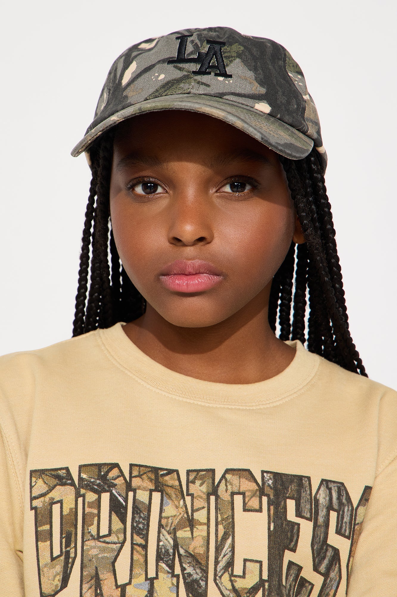 Mini LA Streets Camo Baseball Hat - Grey/combo