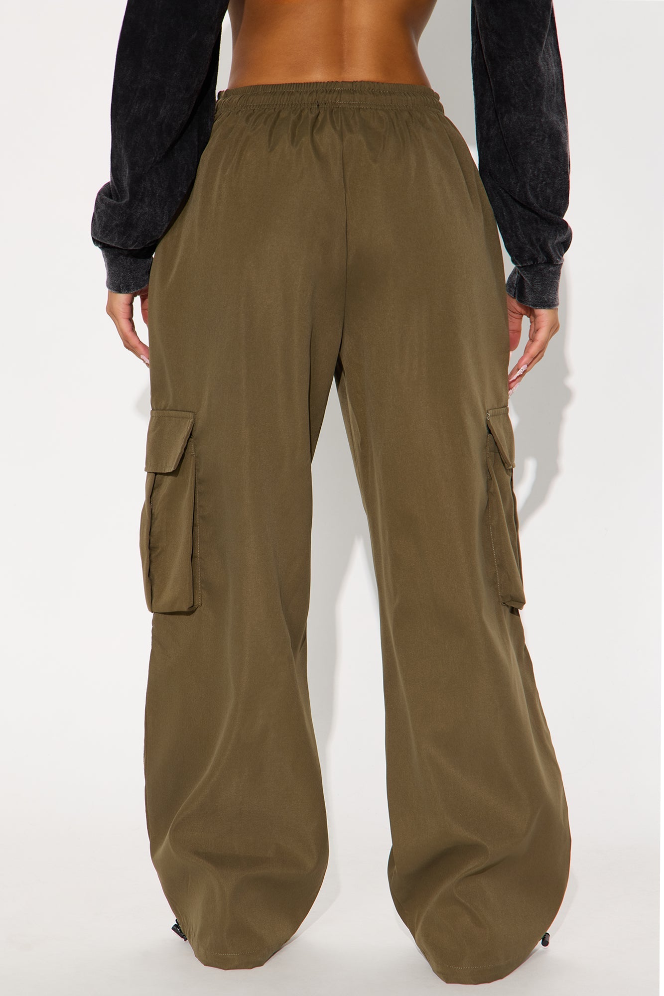 Get To Know Me Cargo Track Pant - Olive/combo