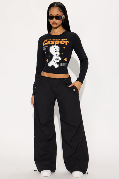 Street Smart Parachute Jogger - Black
