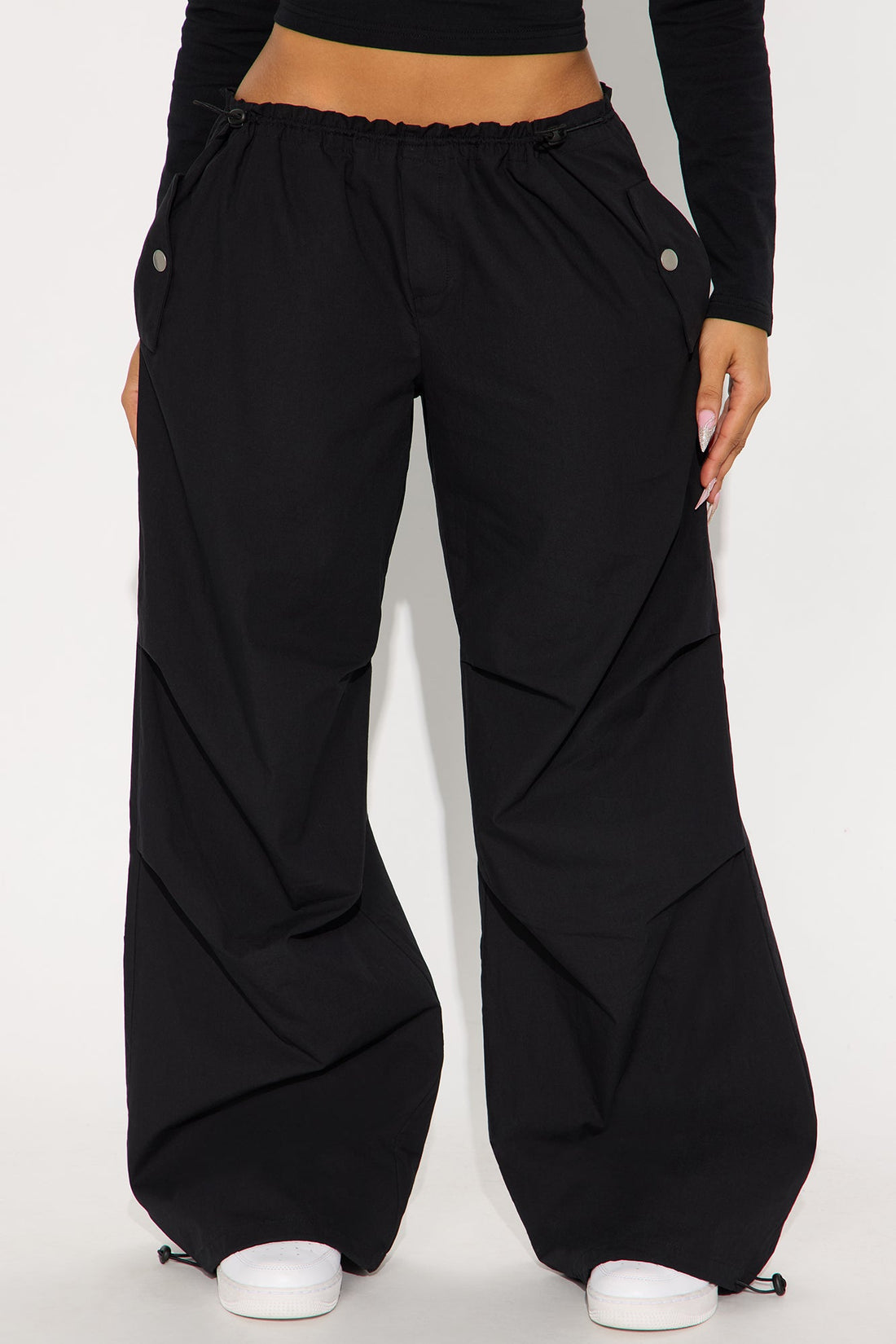 Street Smart Parachute Jogger - Black