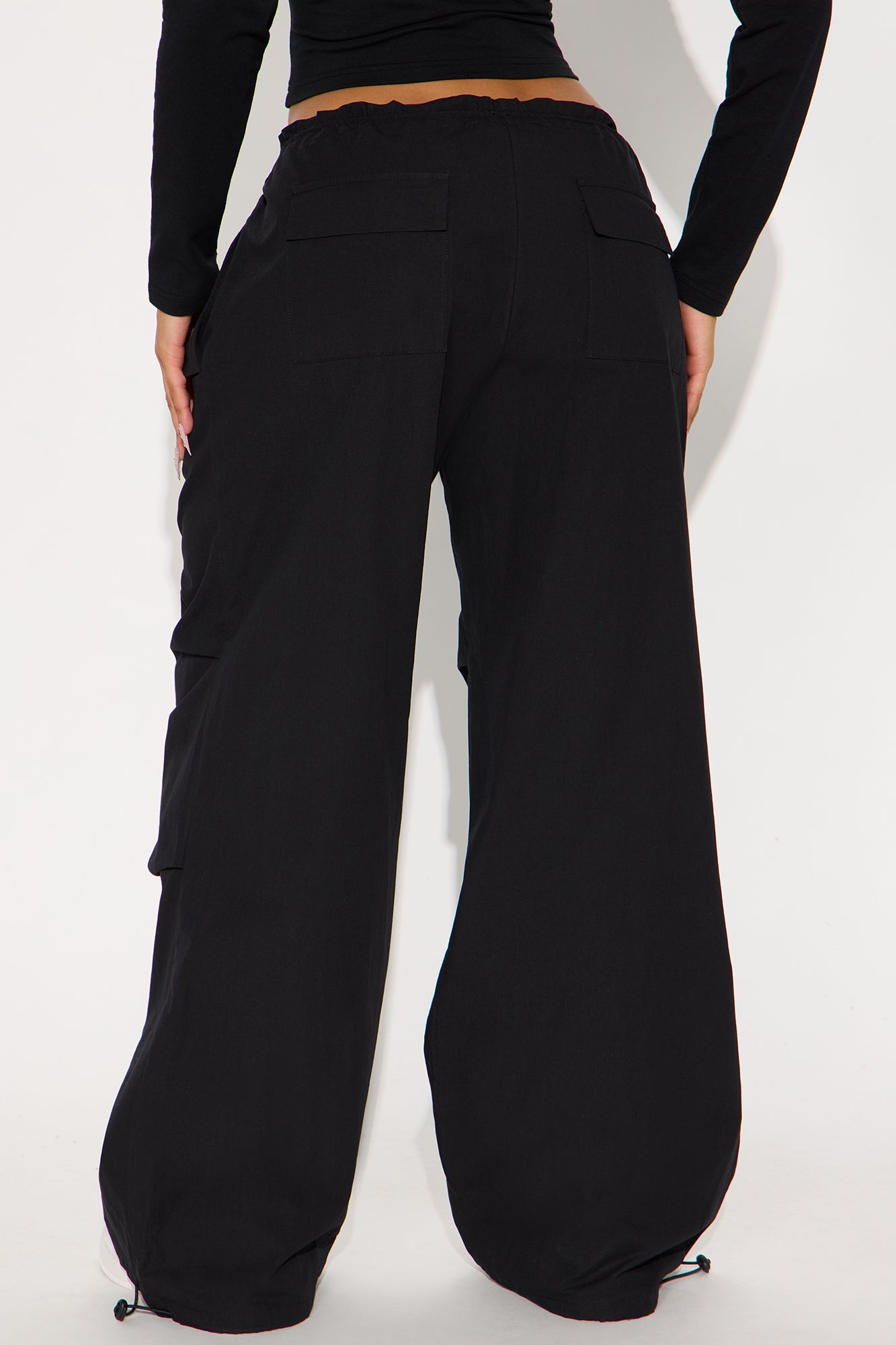 Street Smart Parachute Jogger - Black
