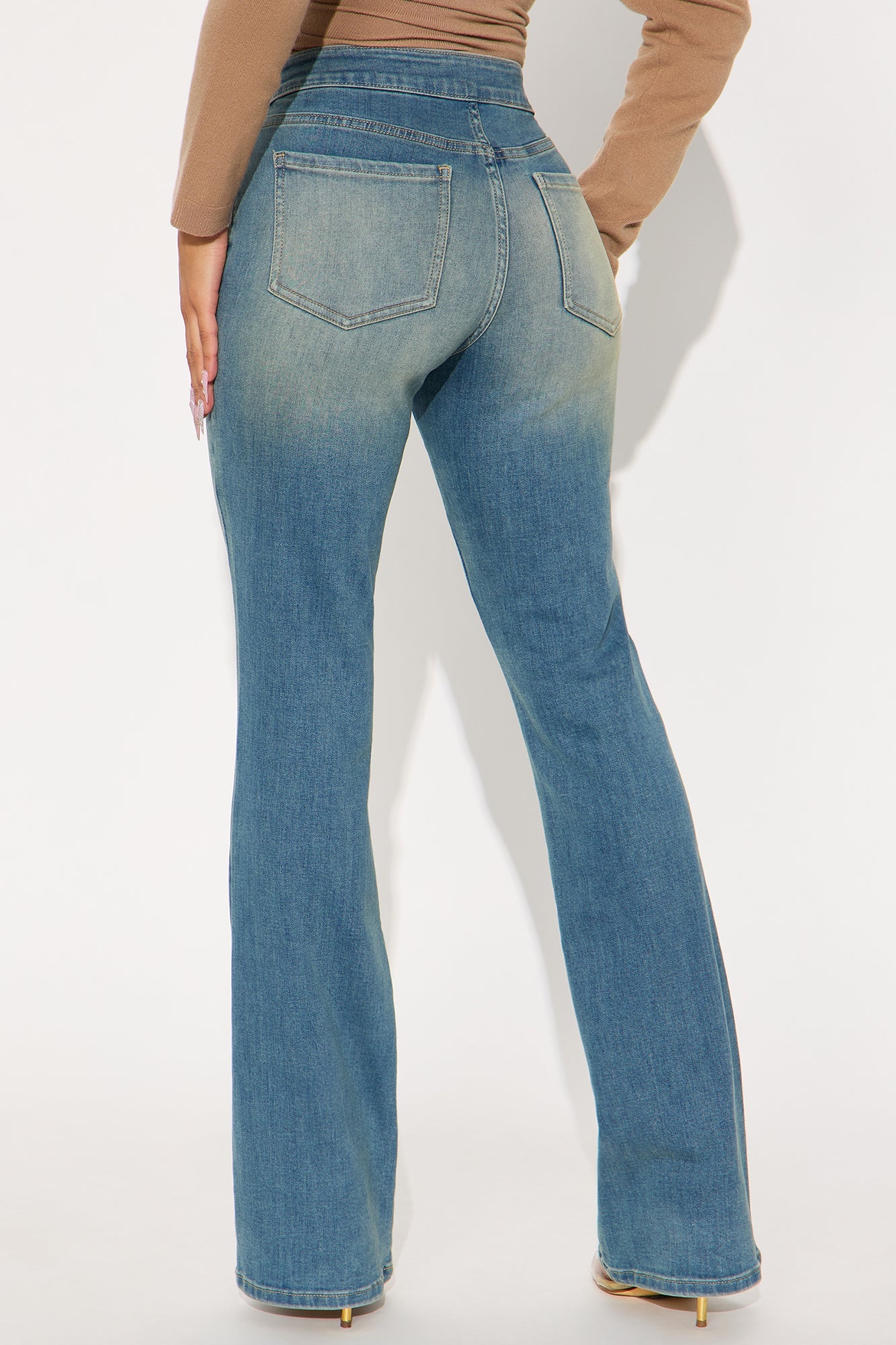 East Sixth Street Mid Rise Bootcut Jeans - Vintage Wash