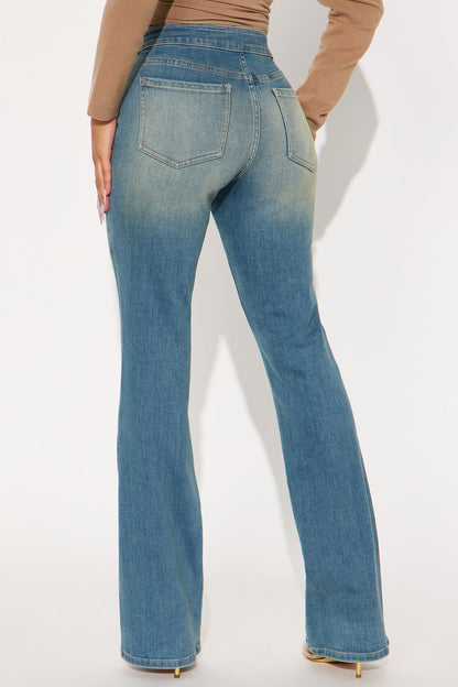 East Sixth Street Mid Rise Bootcut Jeans - Vintage Wash