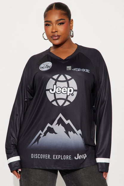 Jeep Around The Globe Jersey - Black