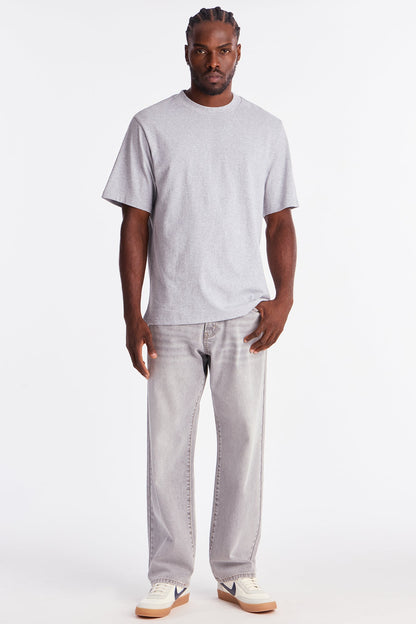 Oversized Heavyweight Tee 240GSM - Heather Grey