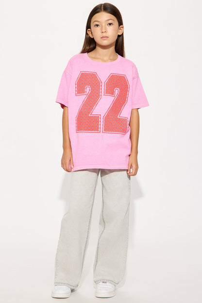 Mini True 22 Short Sleeve Tee - Pink