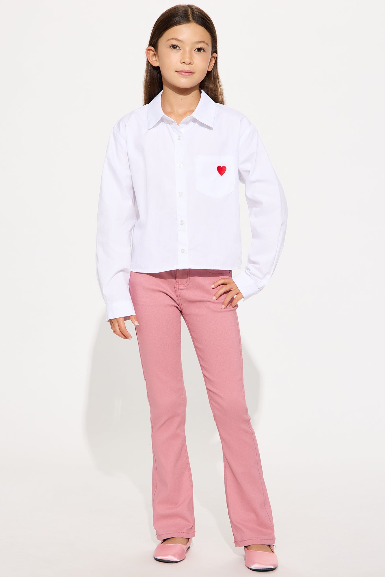 Mini Jenny Flare Leg Pants - Mauve