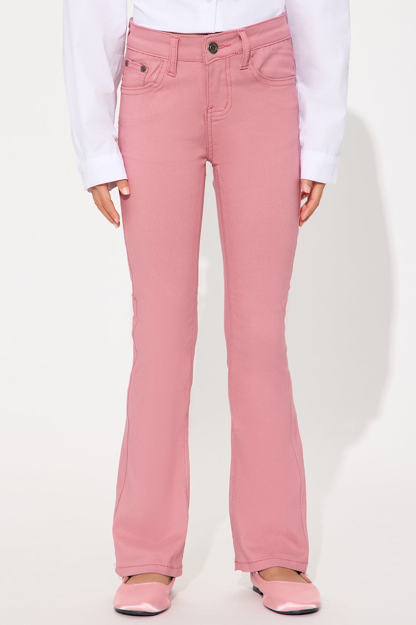Mini Jenny Flare Leg Pants - Mauve