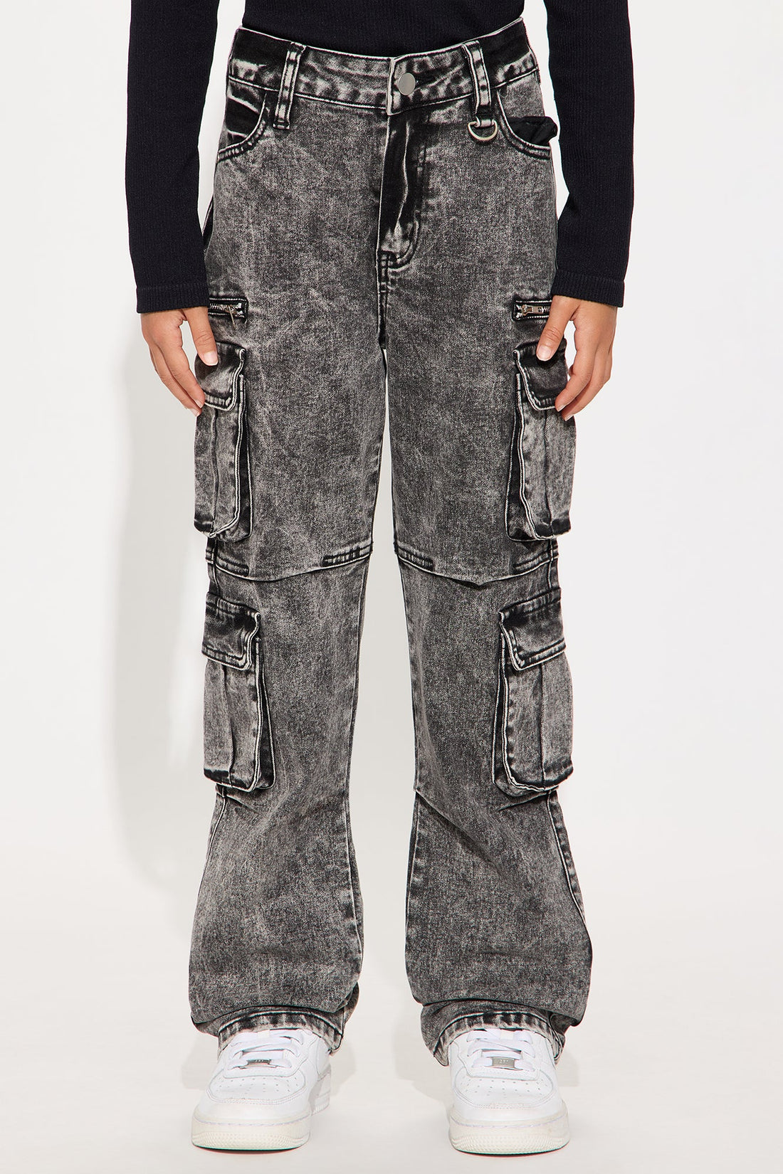 Mini City Streets Stretch Cargo Jean - Grey