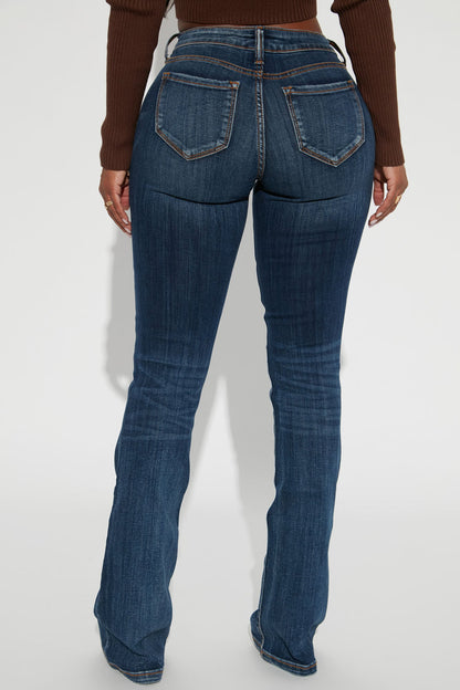 Out Of My Way Low Rise Bootcut Jean - Dark Wash