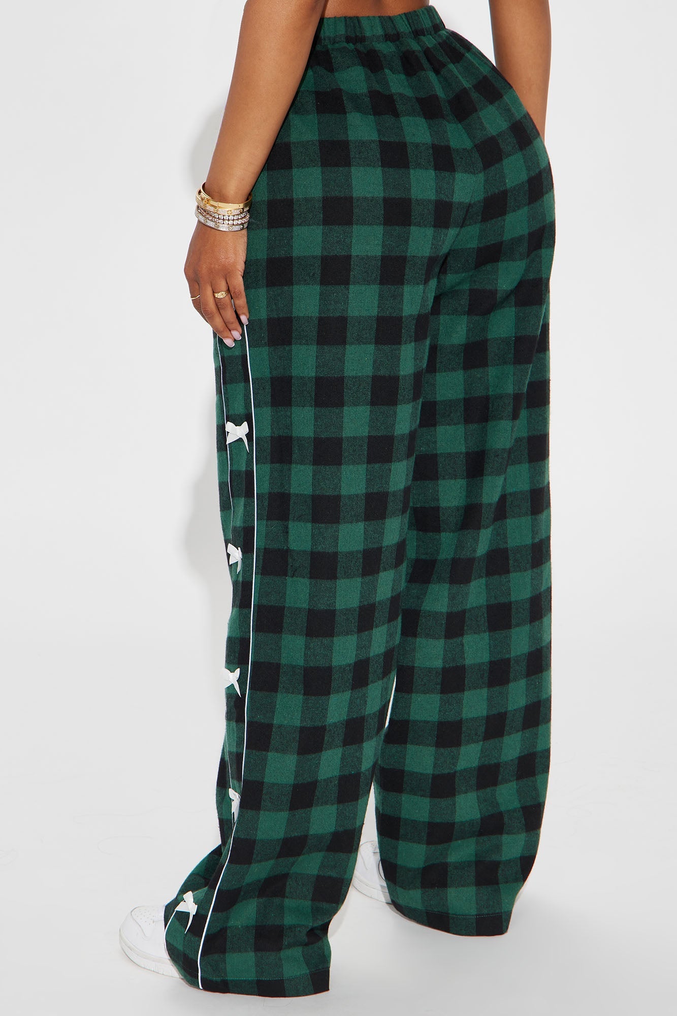 Pretty In Plaid Boxer Pant - Green/combo