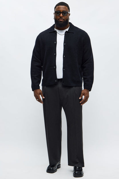 Creeks Sweater Cardigan - Black