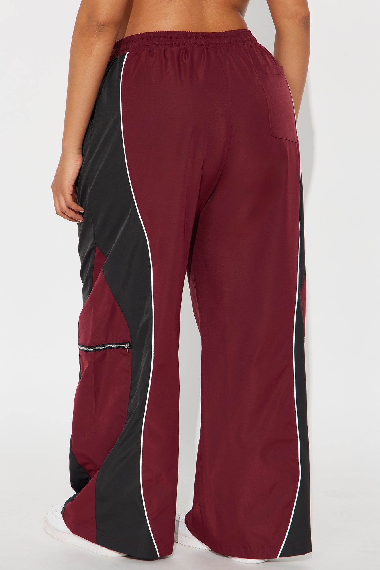 Nothing Less Windbreaker Track Pant - Burgundy/combo
