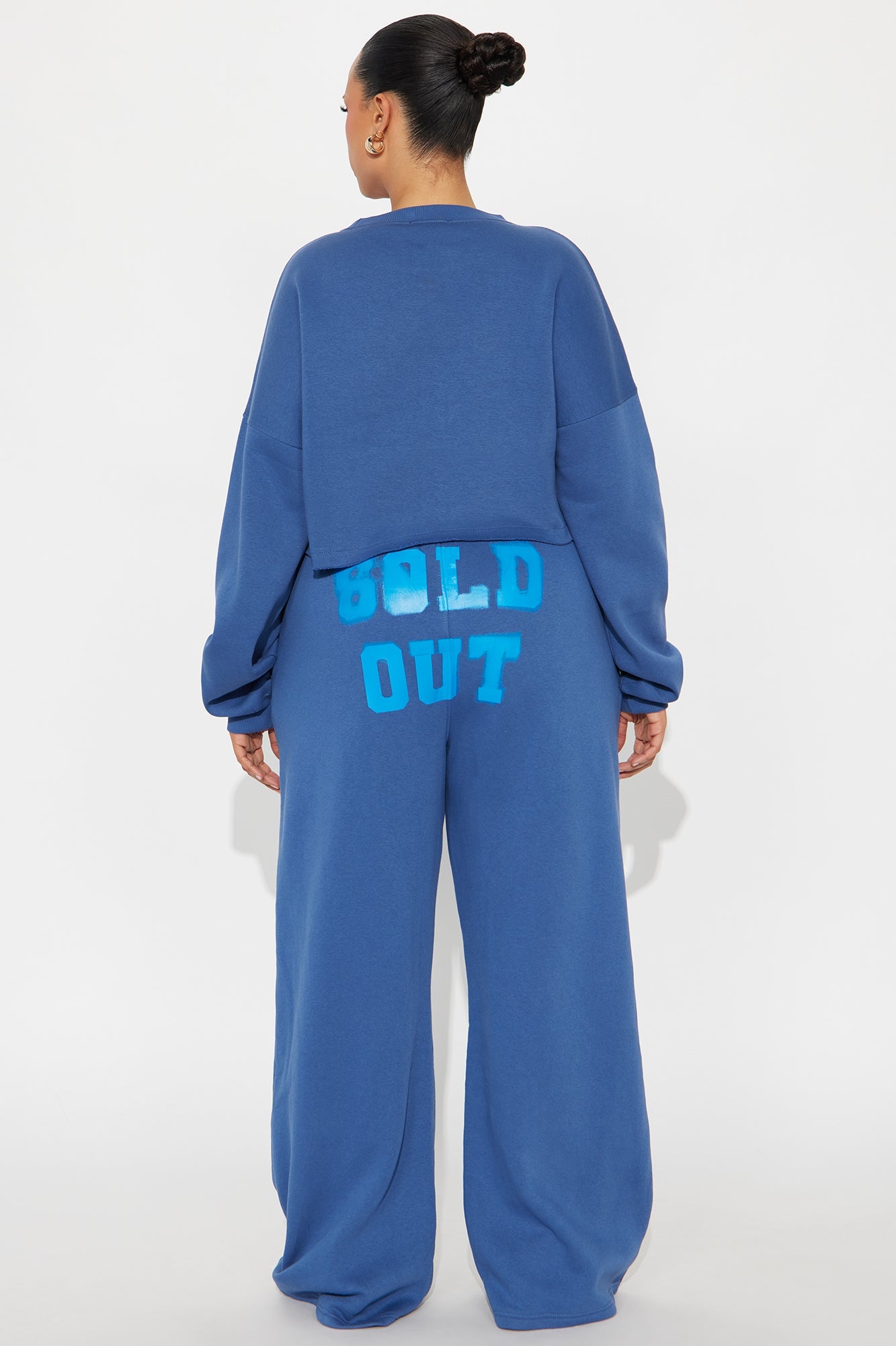 Sold Out Fleece Pant Set - Blue