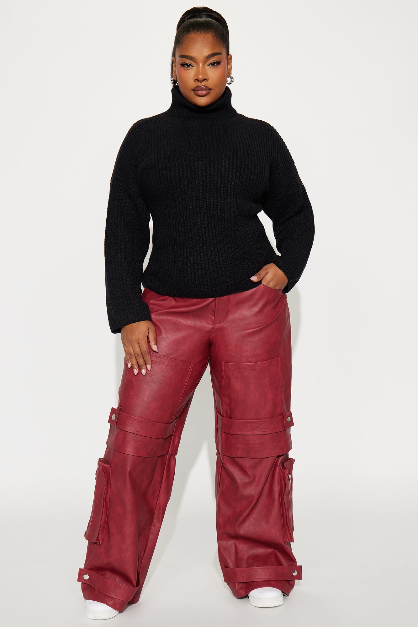 Jacklyn Turtle Neck Sweater - Black