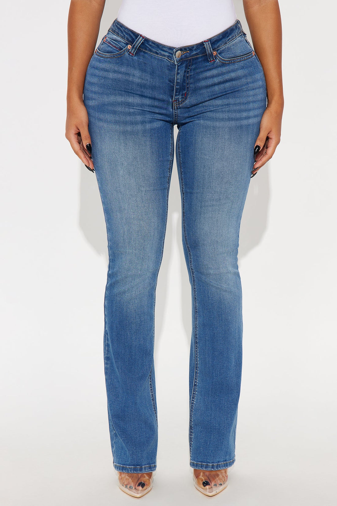 High Standards Premium Low Rise Bootcut Jeans - Medium Wash