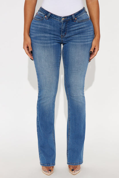 High Standards Premium Low Rise Bootcut Jeans - Medium Wash