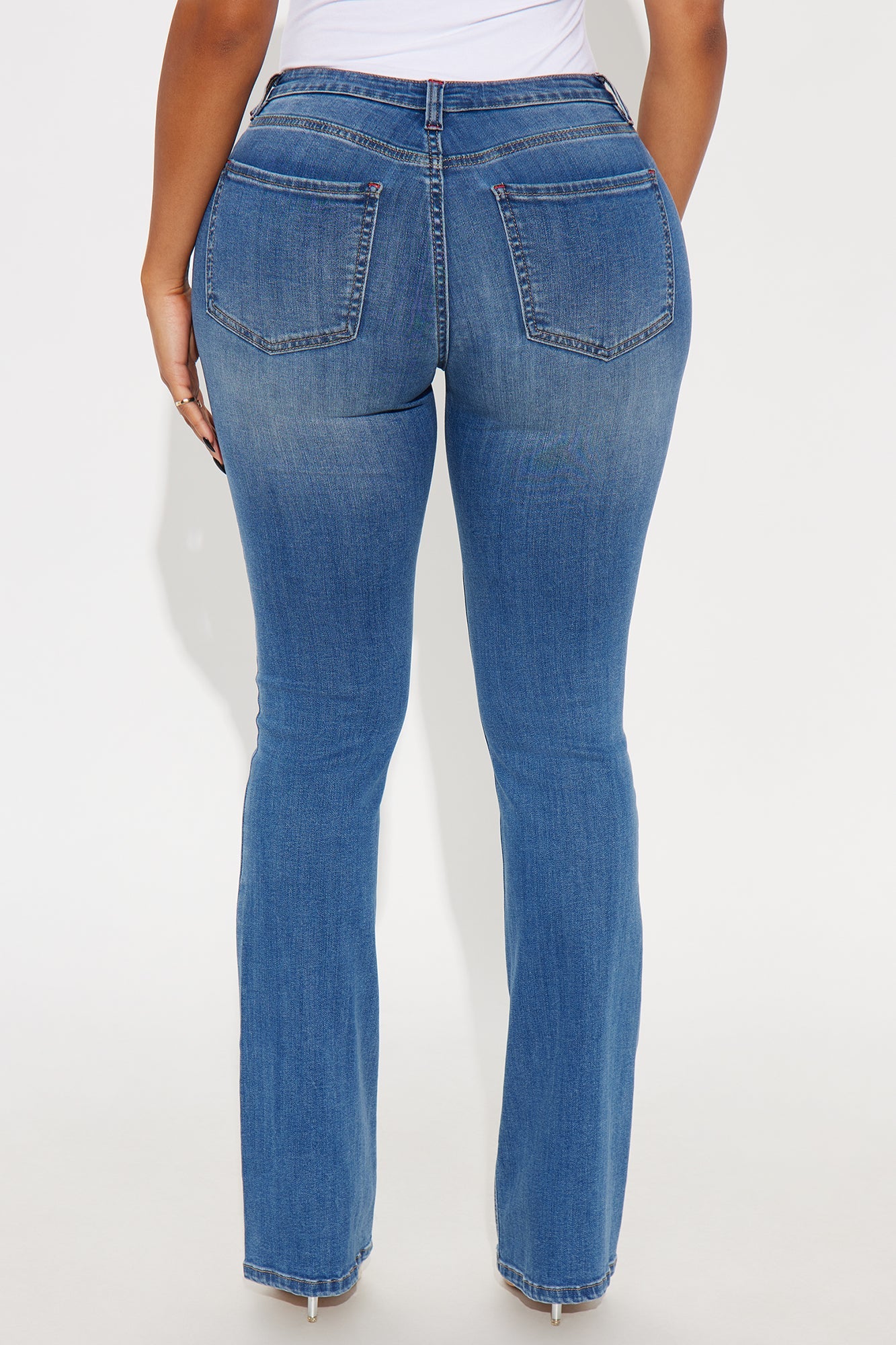 High Standards Premium Low Rise Bootcut Jeans - Medium Wash