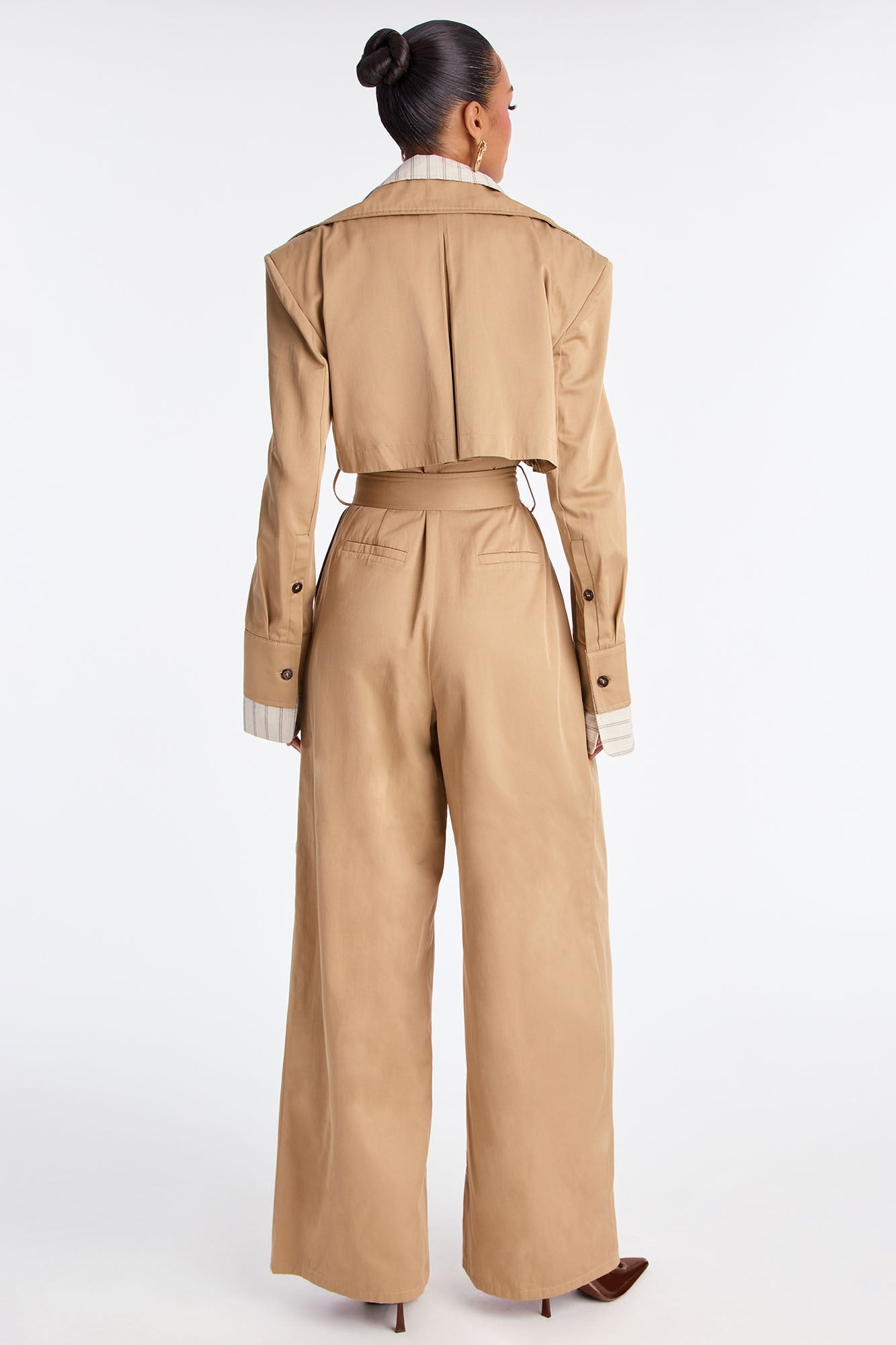 Always Ready For A Mission Belted Jumpsuit - Khaki