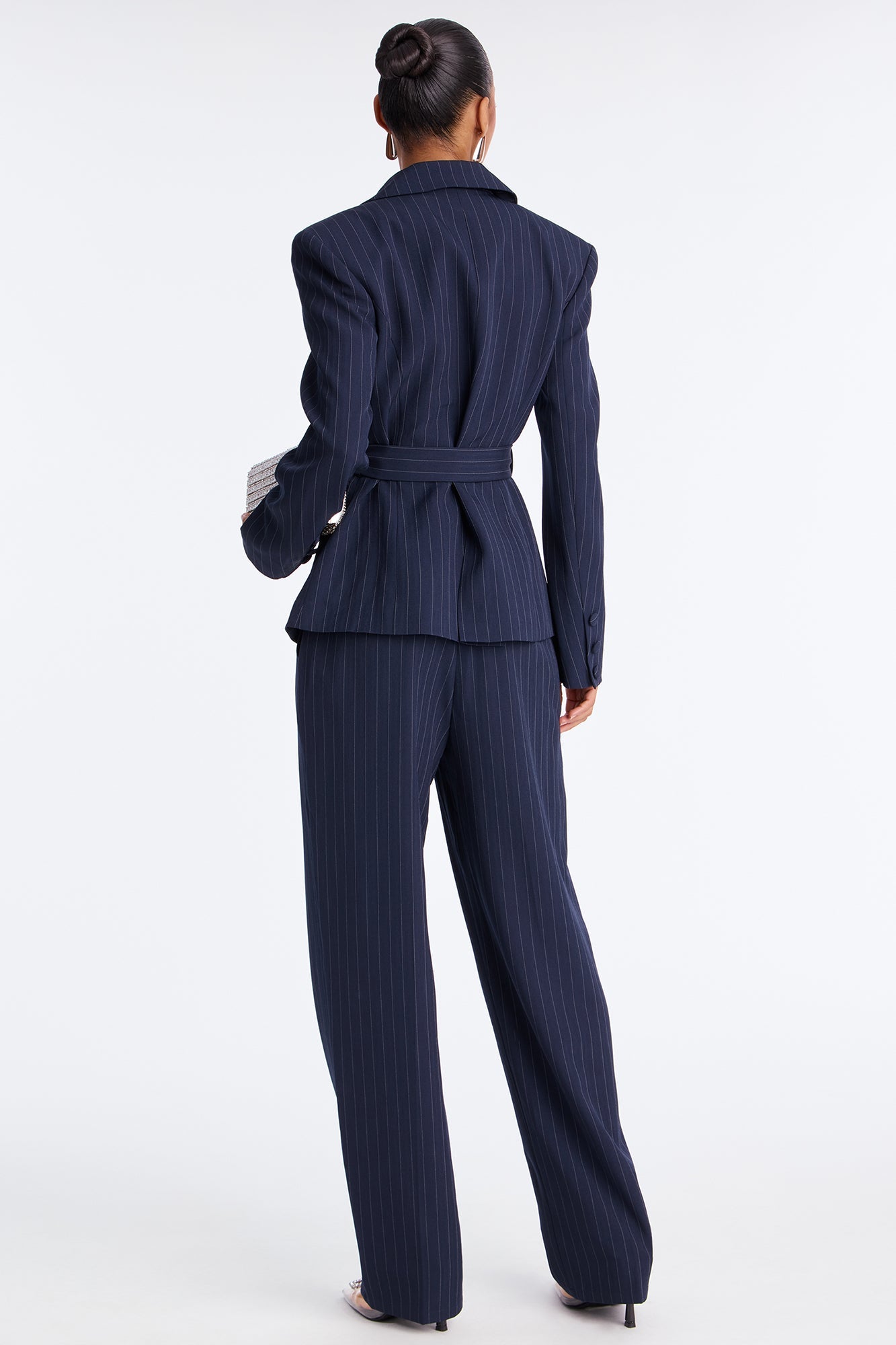 Focus Forward Pinstripe Trouser Pant 32″ - Navy/combo