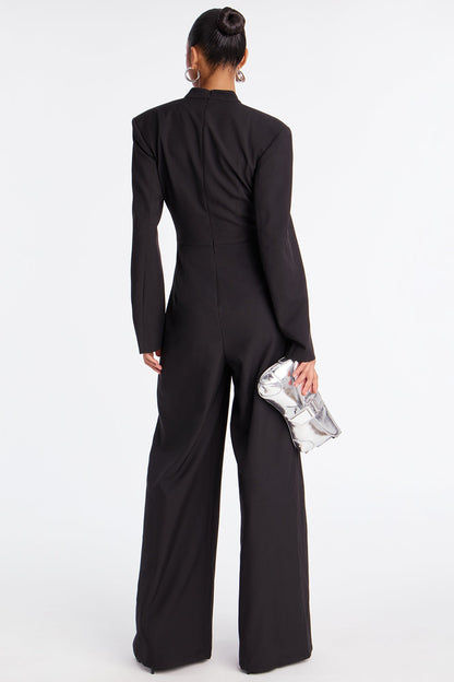 Camilla Corset Waist Jumpsuit - Black