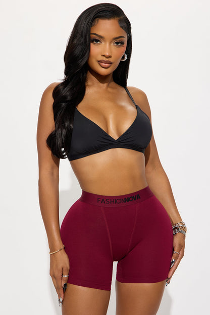 FN Mood Cotton Boxer Brief - Wine