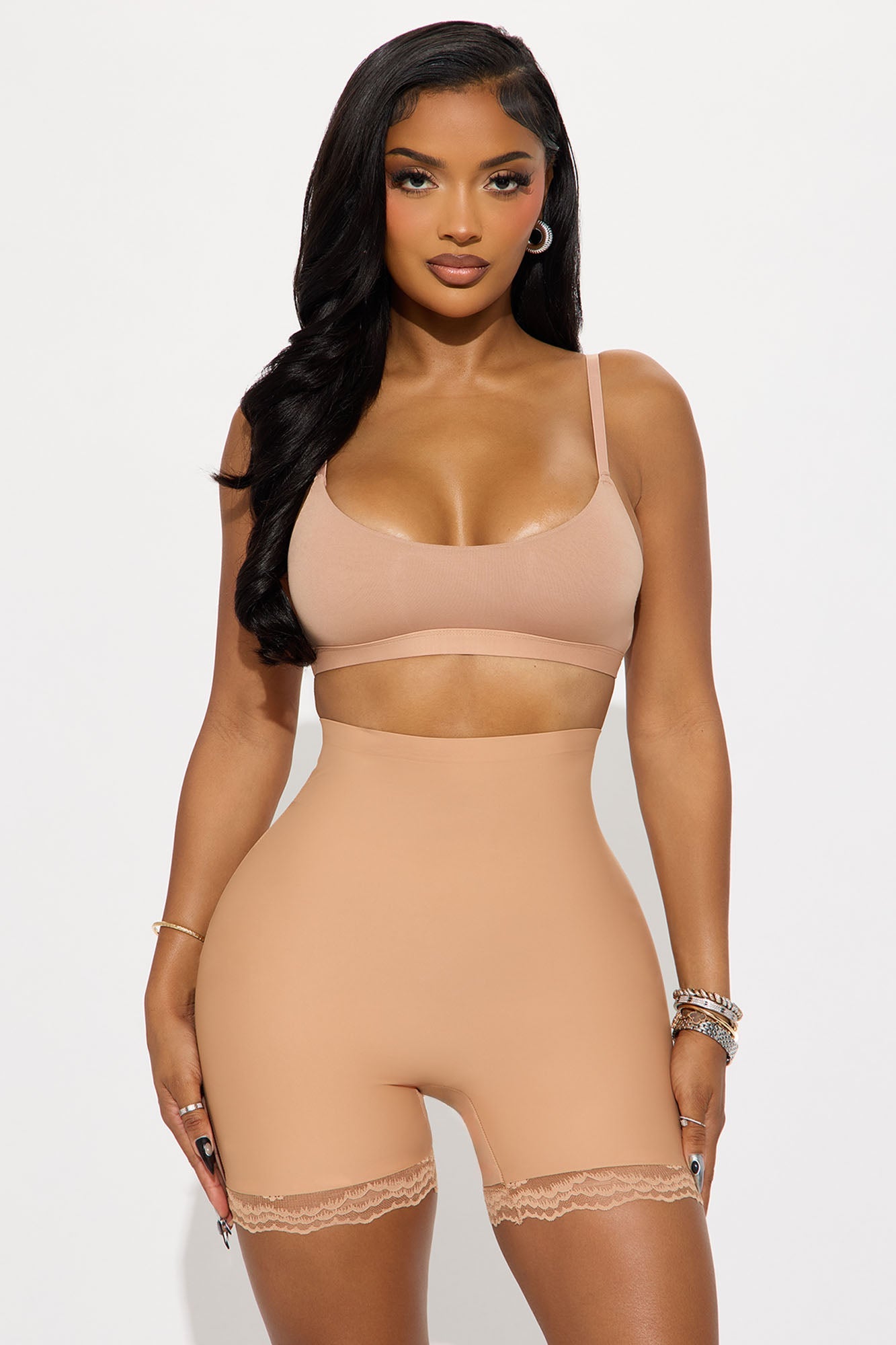 Smooth Stride 2 Pack Scuba Shaping Short - Brown Combo