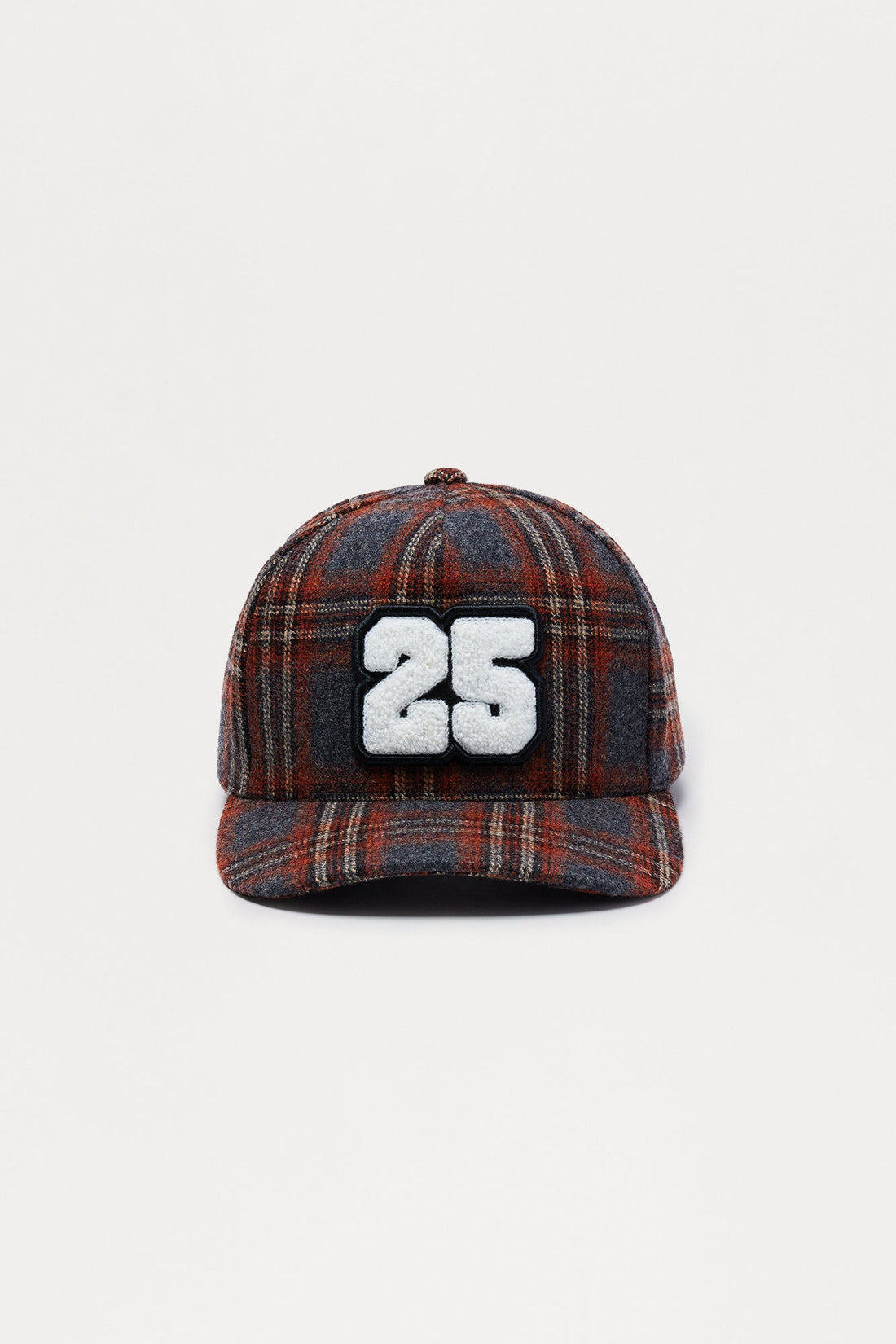 Varsity Flannel Structured Snapback Hat - Blue/combo