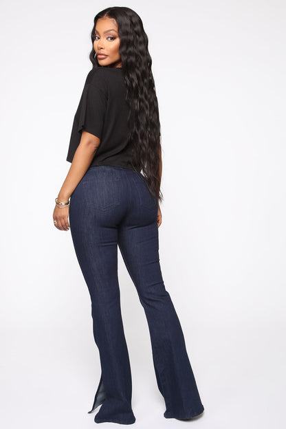 Leslie Cropped Tee - Black