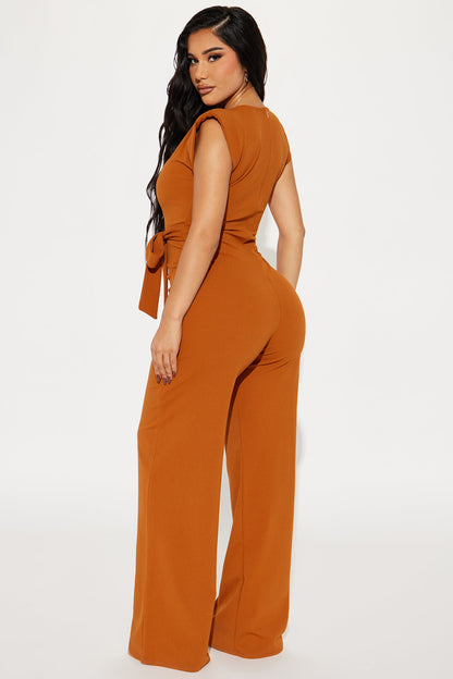 On Point Jumpsuit - Copper