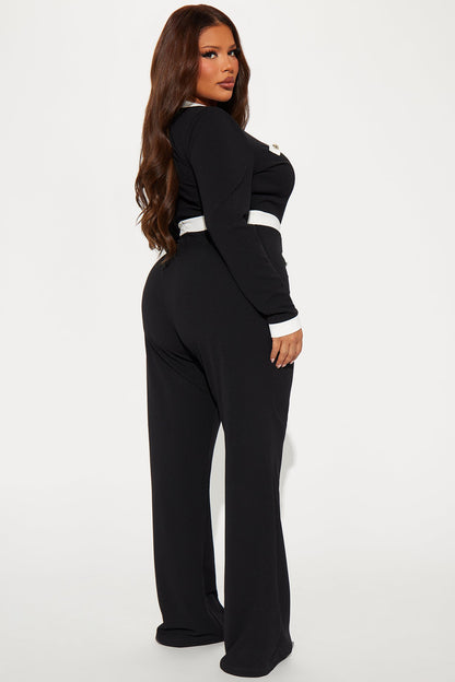 Executive Decisions Jumpsuit - Black